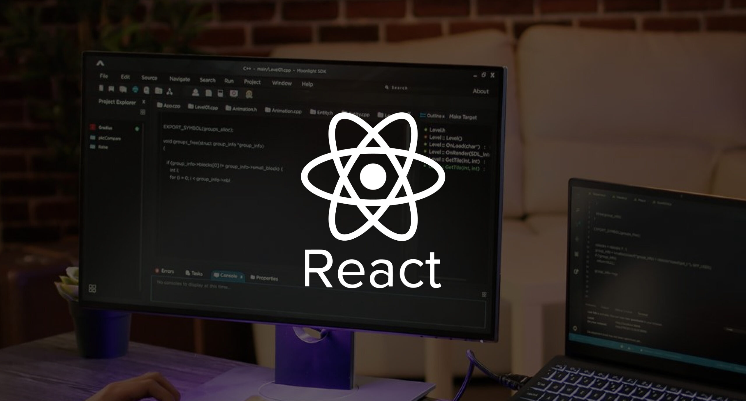 react