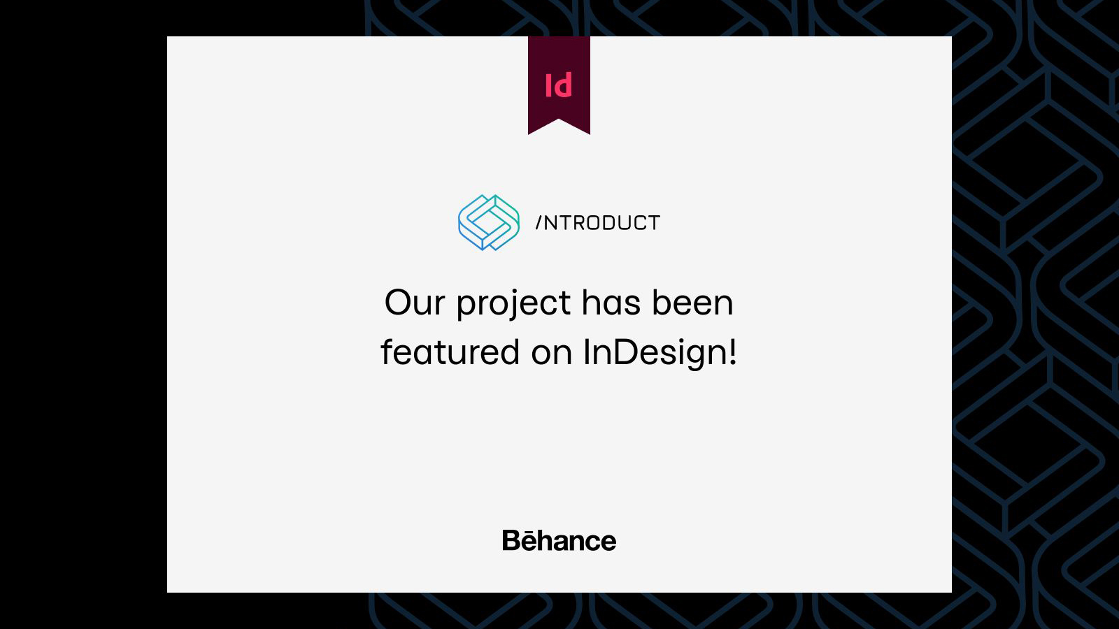 Introduct on Behance